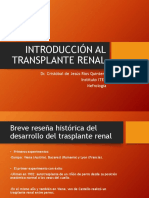 Introducción Al Transplante Renal, Itec Nefro 18.05.19