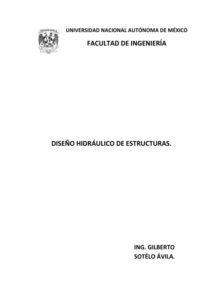 Diseño Hidráulico de Estructuras PDF | PDF | Espacio
