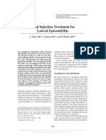 Local Injection Treatment For Lateral Epicondylitis: T. Altay, MD I. Günal, MD and H. Öztürk, MD