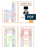 Tabla de Multiplicar