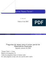 Parcial I, Matematicas Especiales Unalmed