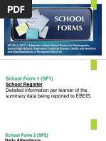 Overview of DepEd School Forms 1-10 | PDF