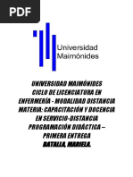 Capacitacion y Docencia