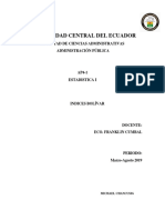 Universidad Central Del Ecuador: Facultad de Ciencias Administrativas Administración Pública