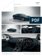 DB9 Coupe: Specifications and Order Form