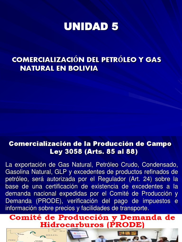 Comercialización de Hidrocarburos en Bolivia | PDF | Petróleo | Pago de ...