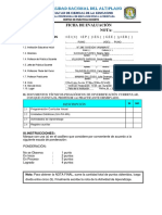 Ficha de Evaluacion 4 Años A Yanamayo