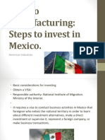 Mexico Manufacturing: Startup Bussines in Mexico