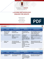 Teaching Methodology English For Adults: Valentina Álvarez Julieth Alfonso Michael Villarreal Oscar Acevedo