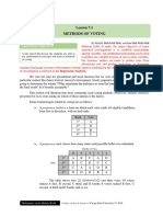 Lesson 7.1 Methods of Voting: Learning Objective