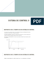 Análisis de La Respuesta Transitoria - Sistema de Control