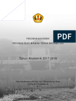 Buku Pedoman Akademik Tahun Akademik 2017 2018 Program Studi Teknik Informatika PDF