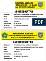 Papan Proyek Kemenag