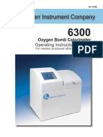 6300 Oxygen Bomb Calorimeter Manual