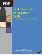 Bank Financial Management - CAIIB New Syllubus 