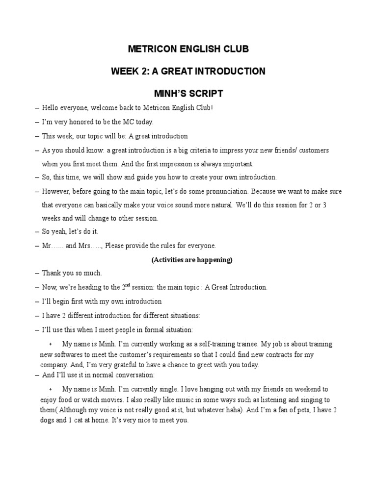 Crafting Effective Introductions | PDF