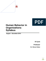 Human Behavior Syllabus
