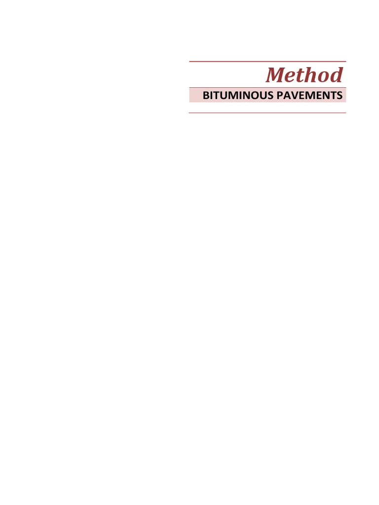 Bituminous Pavement Method Statement | PDF | Road Surface | Asphalt