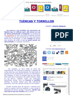 Tuercas y Tornillos Tipos de Tornillos y Tuercas, Usos, Elección.