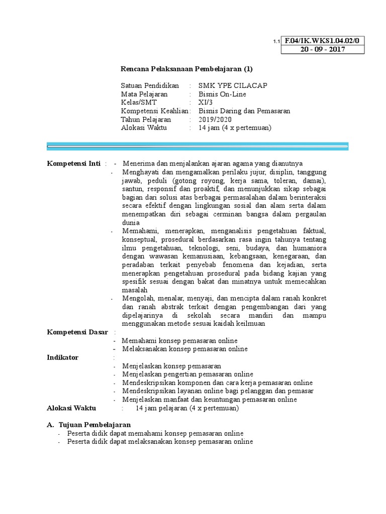Download RPP Bisnis Online Kelas XI: Panduan Lengkap Menggali Potensi Dunia Digital