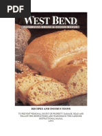 West Bend Bread Maker Manual PDF