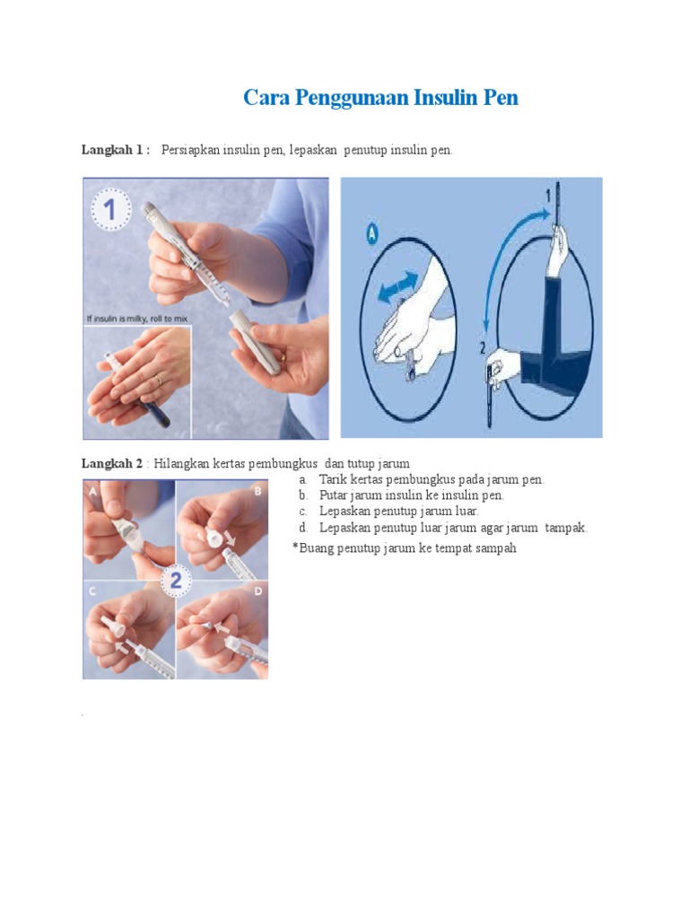 Cara penggunaan insulin pdf
