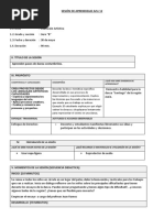 Sesión de Aprendizaje Arte 10