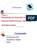 Taller de Proyecto Tema 1.: Metodología de Desarrollo de Software Rational Unified Process - RUP (1,2)