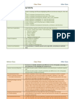 Worksheet Steps 1-10 Step Activity: Before Class