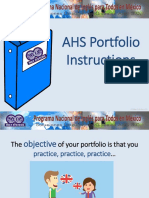 AHS Portfolio Instructions: FORM-039 Rev.00