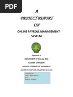 A Project Report ON: Online Payroll Management System