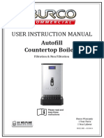 User Instruction Manual: Autofill Countertop Boilers