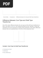 Shell or Core Transformer