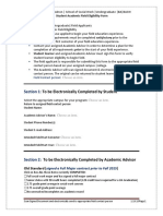 Section 1:: To Be Electronically Completed by Student