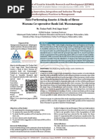 Non Performing Assets A Study of Shree Warana Co Operative Bank Ltd. Warananagar