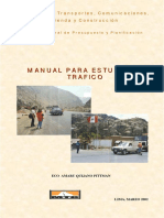 MANUAL PARA ESTUDIO DE TRAFICO MTC