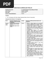 Form Tech-6 Curriculum Vitae (CV: Page 1 of 5