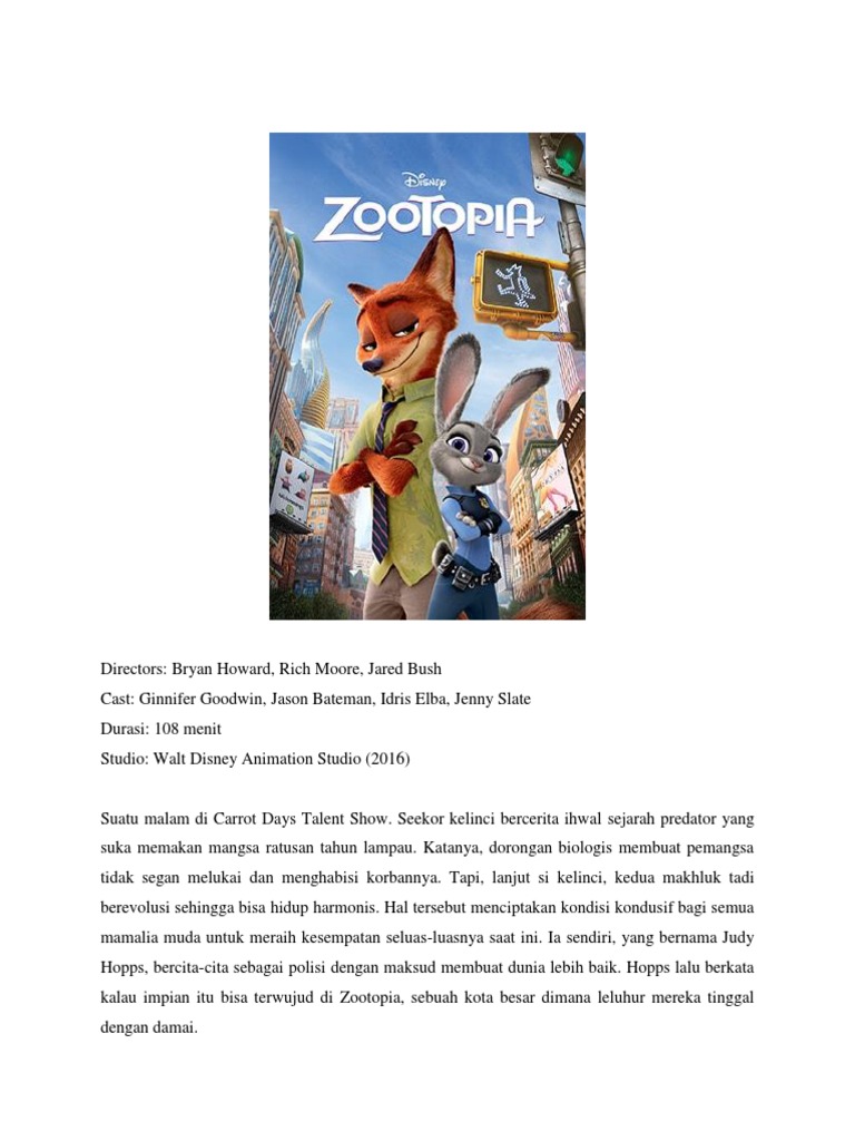 Makna dan Pesan Moral Film Zootopia | PDF | Dewasa Muda