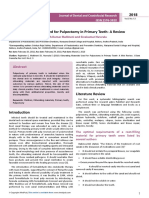 Obturating Materials Used For Pulpectomy in Primary Teeth A Review