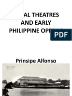 Local Theatres and Early Philippine Operas
