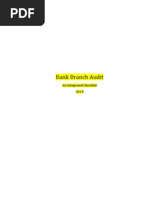 Bank Audit Work Paper Audit Financial Statement