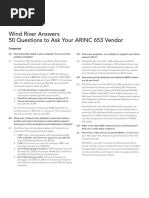 Wind River Answers 50 Questions To Ask Your ARINC 653 Vendor