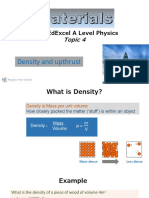 Density and Upthrust