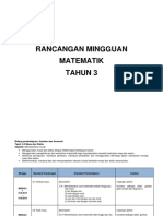 Rancangan Mingguan Matematik