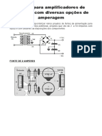 Fontes Para Amplificadores de Potência Com Diversas Opções de Amperagem