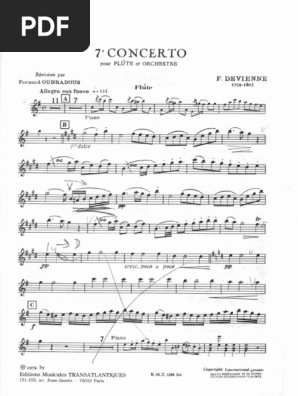 Devienne Flute Concerto N 7