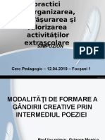 Cerc Pedagogic Focsani - Grigore Monica