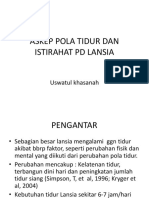 Askep Pola Tidur Dan Istirahat PD Lansia