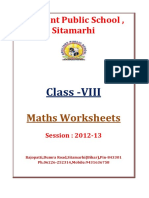 Brilliant Public School, Sitamarhi: Class - VIII