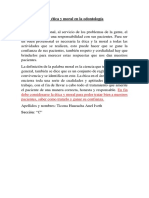 La Ética y Moral en La Odontología